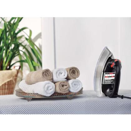 Imagem de Ferro De Passar Roupa A Seco Cromado Com Base De Alumínio 127V