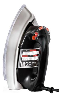 Imagem de Ferro De Passar Roupa A Seco Cromado Com Base De Alumínio - Black+Decker VFA1110