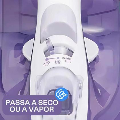 Imagem de Ferro de passar roupa a Seco e aVapor FX 1050 127V Antiaderente autolimpante sistema Poupa botões