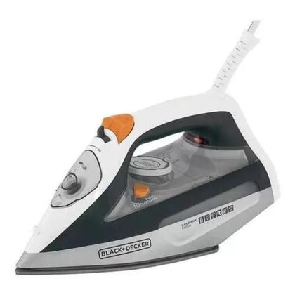 Imagem de Ferro de Passar Roupa a Seco e Vapor Black+Decker Max Steam FX3100-B2 Base Ceramic Gliss Antiaderente Antigotejamento - Voltagem Somente 220v
