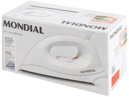 Imagem de Ferro de Passar Roupa a Seco Mondial FSN-55-W