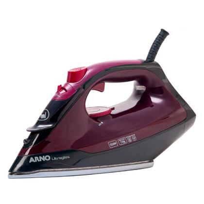 Imagem de Ferro de Passar Roupa a Vapor Arno Ultragliss Vinho e Preto - 110V