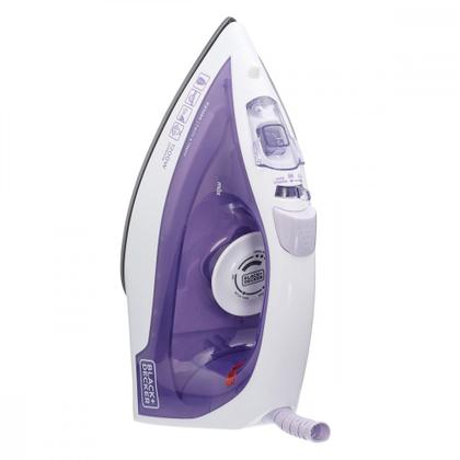 Imagem de Ferro de Passar Roupa a Vapor Black + Decker Antiaderente 1200W 220V Roxo