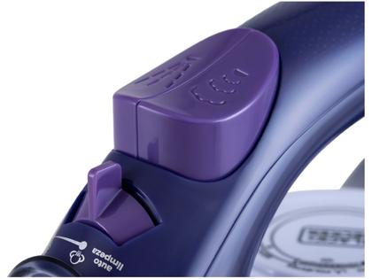 Imagem de Ferro de Passar Roupa a Vapor e a Seco Black+Decker FX2550 Roxo e Branco