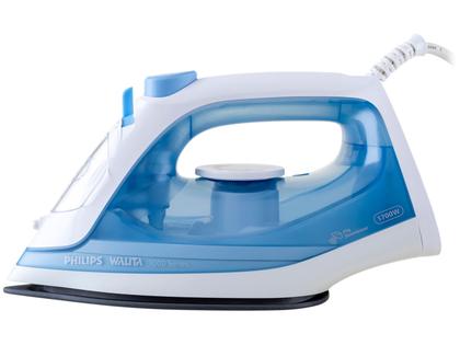 Imagem de Ferro de Passar Roupa a Vapor Philips Walita 1000 Series DST1050/20 Branco e Azul