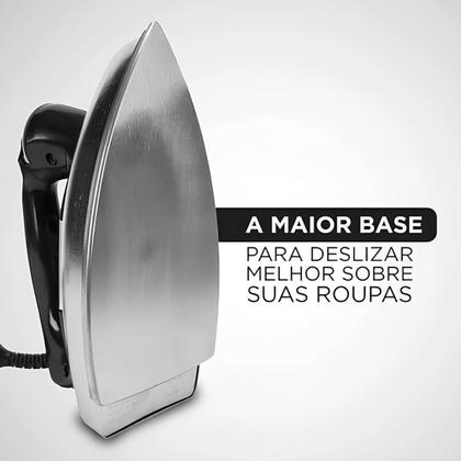Imagem de Ferro de passar roupa elétrico á seco 1100w 127v metalico vfa1110tm2