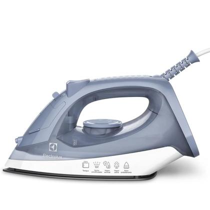 Imagem de Ferro de Passar Roupa Vapor e Seco Electrolux ESI10 Efficient com Vapor Vertical Azul Voltagem 110v ou 220v