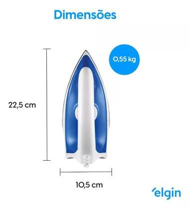 Imagem de Ferro De Passar Roupas A Seco Iron Force Plus Elgin 127V