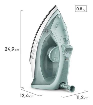 Imagem de Ferro de Passar Seco e Vapor Electrolux Efficient Base antiaderente Vapor Vertical Extra 1200W de Potência Cabo 1,35m ESI11