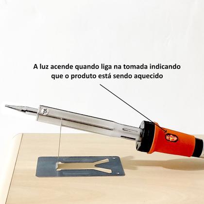 Imagem de Ferro de Solda 100w - 220v Profissional Com Suporte