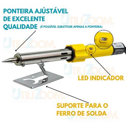 Imagem de  Ferro De Solda 30w Ponteira C/ Regulagem Profissional 110v