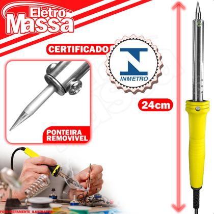 Imagem de Ferro de Solda Profissional 60W 127V Com Suporte Startools