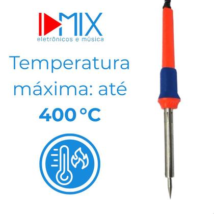 Imagem de Ferro de Solda Soldar Soldador Profissional 40w 220V C Apoio