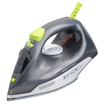 Imagem de Ferro Passar Roupa À Vapor À Seco Black & Decker FX2750 Antiaderente Ceramic Gliss 2000w Cinza 220V
