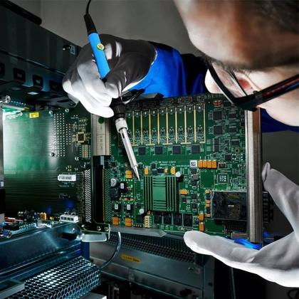 Imagem de Ferro Solda 60w Ajustável + Manta Magnética Celular 45x30cm Antiestática