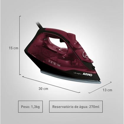 Imagem de Ferro Vapor Arno Ultragliss Base Durilium Airglide 1520W 25g/min 110g/min Antiderrapante