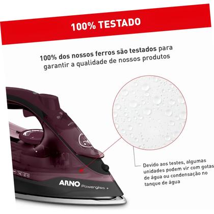 Imagem de Ferro Vapor Arno Ultragliss Base Durilium Airglide 1520W 25g/min 110g/min Antiderrapante