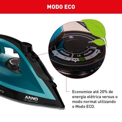 Imagem de Ferro Vapor Arno Ultragliss Plus Base Durilium Airglide FMY