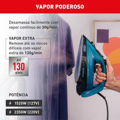 Imagem de Ferro Vapor Arno Ultragliss Plus Base Durilium Airglide FMY