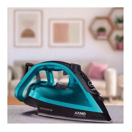 Imagem de Ferro Vapor Ultragliss Base Airglide Arno Fv5801B2 Azul 220V