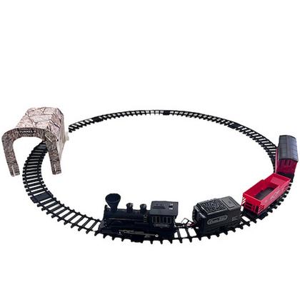 Imagem de Ferrorama de Brinquedo Trem Elétrico Infantil Trenzinho Luz Som e Fumaça e Trilhos