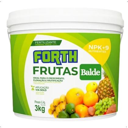 Imagem de Fertilizante Adubo Forth Frutas Balde 3kg Nutrição Floração