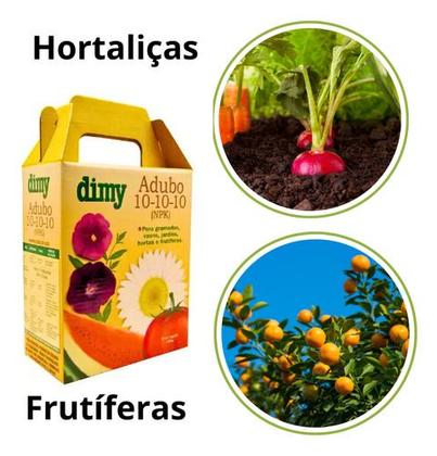Imagem de Fertilizante Adubo Npk 10-10-10 2kg Dimy Jardim Flor Horta