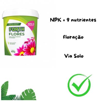 Imagem de Fertilizante Adubo Para Floração Forth Flores 400g