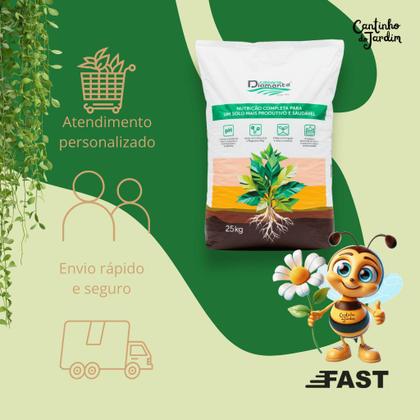 Imagem de Fertilizante Calcário Dolomítico 25Kg - Corretivo de Solo, Nutrição de Plantas, Hortas e Jardinagem