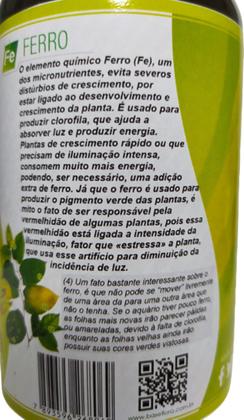 Imagem de Fertilizante Ferro P/aquários 250 Ml Base Flora