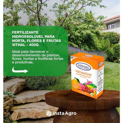 Imagem de Fertilizante Hidrossolúvel Horta Flores Frutas Vithal 400g