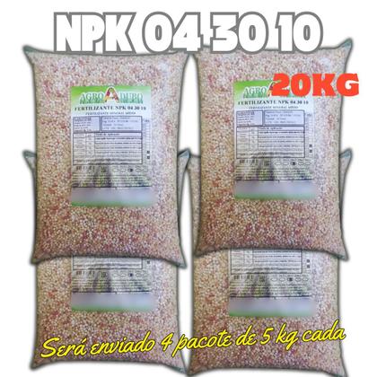 Imagem de Fertilizante Npk 04 30 10 - 20 Kg Adubo Completo Rico Em (P)