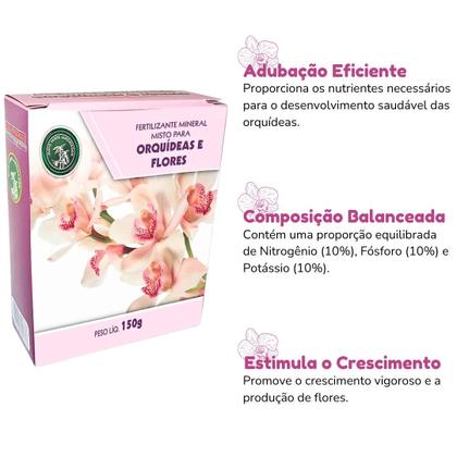 Imagem de Fertilizante Orquídeas Flores 150g Mato Verde