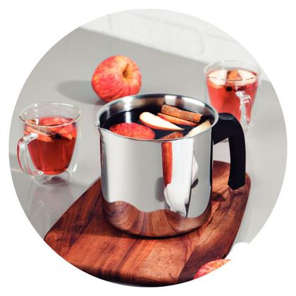 Imagem de Fervedor Canecão De Indução Allegra Inox com Cabo 2 Litros 14cm