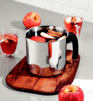 Imagem de Fervedor - Leiteira - Fogão INDUÇÃO - Tramontina - Aço Inox - 12 cm 1,4 L - Allegra - Cabo baquelite