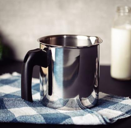 Imagem de Fervedor - Leiteira - Fogão INDUÇÃO - Tramontina - Aço Inox - 12 cm 1,4 L - Allegra - Cabo baquelite