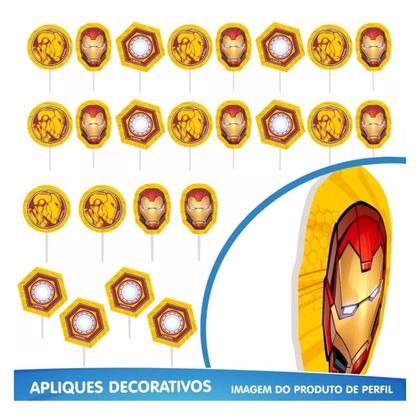 Imagem de Festa de Aniversário Homem de Ferro Kit Com 39 Peças