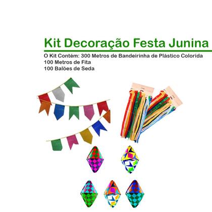 Imagem de Festa Junina 300M Bandeirinhas 100M Fitas e 100 Balões