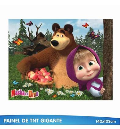 Imagem de Festa Masha e o Urso Kit Aniversário Fácil em EVA com 39 Peças