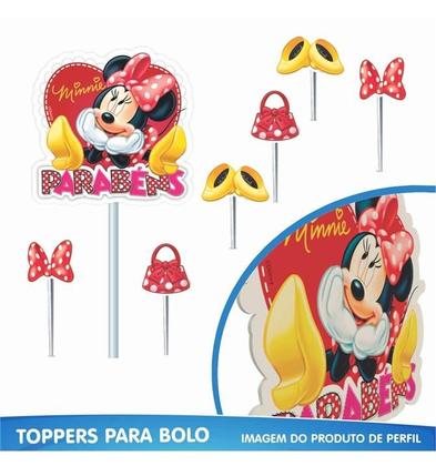 Imagem de Festa Minnie Mouse Kit Aniversário Fácil em EVA com 39 Peças