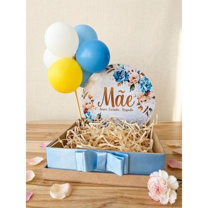 Imagem de Festa na Caixa Dia das Mães  Presente Criativo com Balões e Painel  Cesta Surpresa MDF Modelos:5