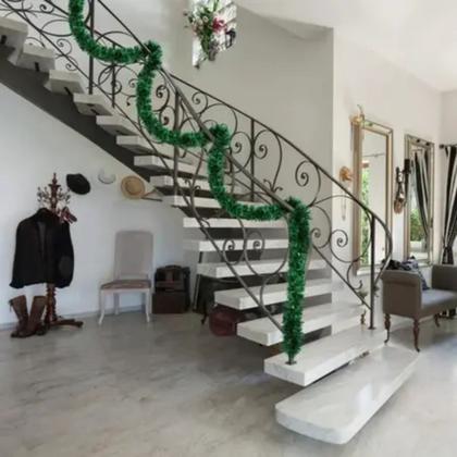 Imagem de Festão Verde Decoração Árvore de Natal 2 metros Corte Fino