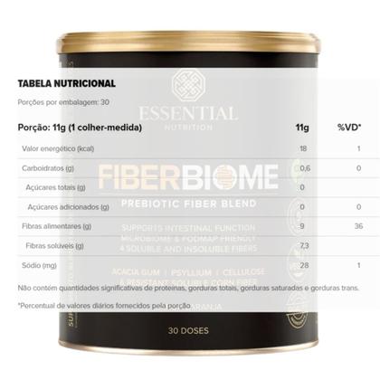 Imagem de Fiber Biome Blend de Fibras Laranja (330g) - Essential Nutrition