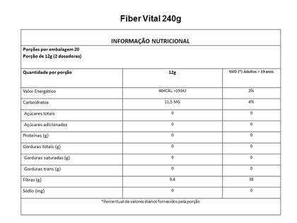 Imagem de Fiber Mix de Fibras 240g Alavital Kit com 3 Potes