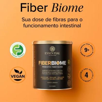 Imagem de Fiberbiome Fibras Sabor Laranja 330g Essential Nutrition