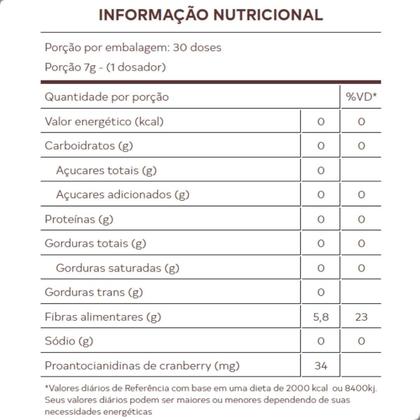 Imagem de Fibra Alimentar Fibregum 5,8g Com Cranberry 210g Nutrawell