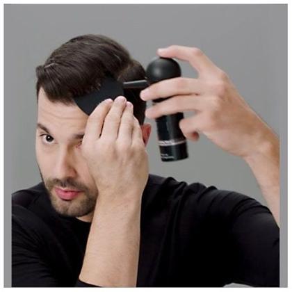 Imagem de Fibra Capilar Preto ou Castanho Maquiagem Para Cabelo Queratina Natural