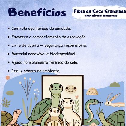 Imagem de Fibra de Coco Granulada Para Répteis Terrestres CPC Pet Care