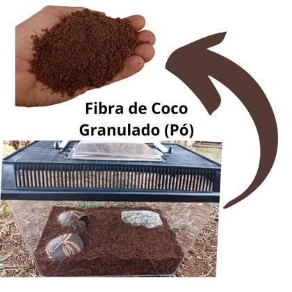 Imagem de Fibra de Coco Pet 5 Litros fibra de coco para animais aranha terrário hamster pó de coco tratado sem adubo