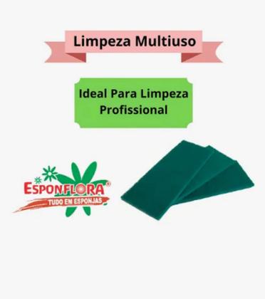 Imagem de Fibra Verde Bucha De Limpeza Geral Multiuso Kit C/ 50 Un